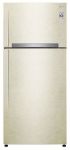 Холодильник з верхн. мороз. камерою LG GN-H702HEHZ, 180х73х78см, 2 дв., Холод.відд. - 378л, Мороз. відд. - 129л, A++, NF, Лінійн., Зона свіжості, Зовнішн. диспл., Бежевий