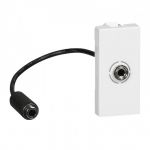 Розетка Legrand MOSAIC Аудіо 3,5мм Шнур колір Білий