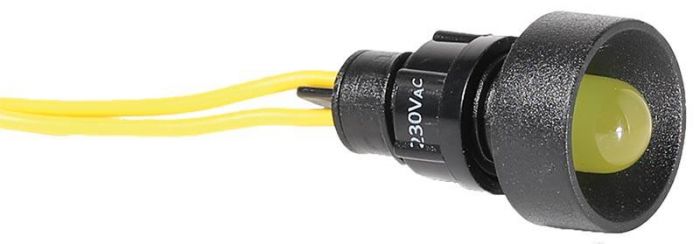Лампа сигнальна LS LED 10 Y 230 (10мм, 230V AC, жовта)