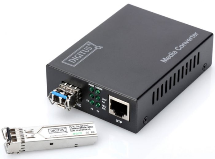 Модуль DIGITUS Industrial 1.25 Gbps SFP, 550m, MM, LC Duplex, 1000Base-SX, 850nm