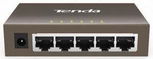 Комутатор TENDA TEG1005D 5xGE, Desktop метал, Некерований