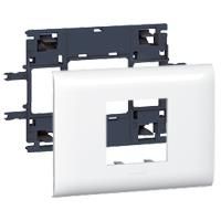 Супорт Legrand для монтажу Mosaic з кришкою 85мм, 2 модуля, білий, DLP