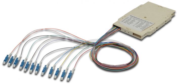 Сплайс-касета Digitus, 12 пигтейлів LC (UPC) 50/125 OM3 LSZH в компл.