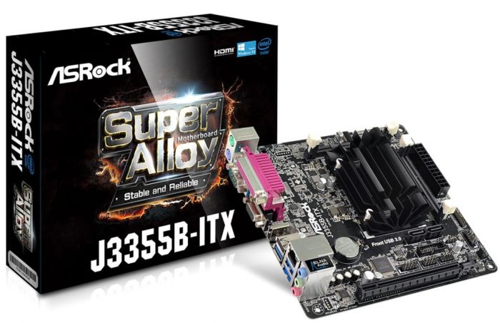 Материнська плата ASRock J3355B-ITX CPU Celeron Dual-Core(2.5 GHz) 2xDDR3 SO-DIMM HDMI-VGA mITX