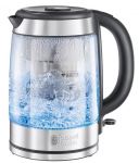Електрочайник Russell Hobbs Clarity 1л, скло, чорний