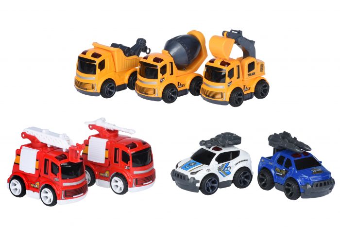 Машинка Same Toy Mini Metal Будівельна техніка-самосвал з краном SQ90651-1Ut-3