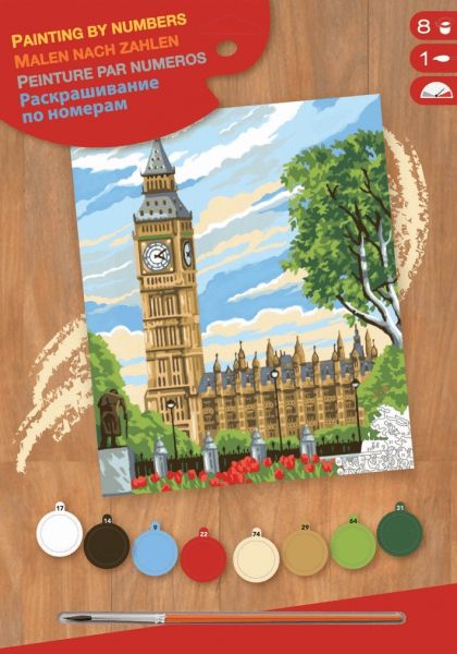 Набір для творчості Sequin Art PAINTING BY NUMBERS JUNIOR Біг Бен SA1331