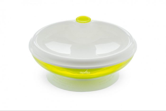 Тарілка Nuvita з підігрівом 6м+ салатова NV1427Lime