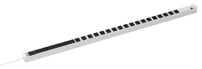 Блок розеток ZPAS 19" 1U 7хС13, з індикатором, вилка Schuko