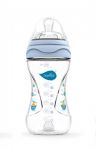 Пляшка для годування Nuvita Mimic 250 мл 3м+ Антиколікова, блакитна NV6030Blue