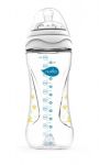 Пляшка для годування Nuvita Mimic 330 мл 4м+ Антиколікова, біла NV6050White