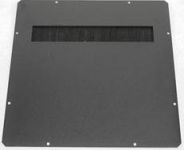 Заглушка ZPAS з щітковим введенням 380х380, чорного кольору