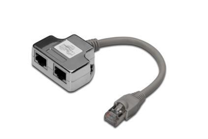 Розгалужувач DIGITUS CAT 5e STP PC-PC