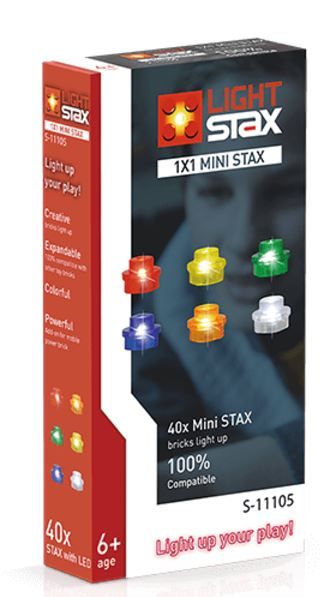 Ліхтарики 1х1 LIGHT STAX з LED підсвічуванням Expansion  6 кольорів LS-S11105