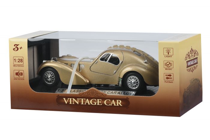 Автомобіль 1:28 Same Toy Vintage Car Золотий HY62-2AUt-6