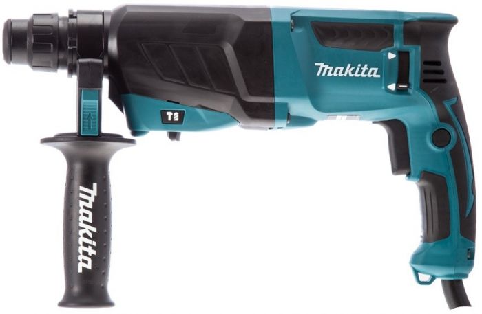 Перфоратор Makita HR2630T, SDS+,змінний патрон, 800Вт, 2.4 Дж, 3.0 кг