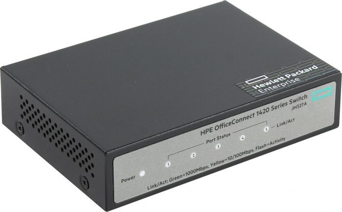 Комутатор HPE 1420 5G Switch, Unmanaged, 5xGE ports, L2, LT Warranty