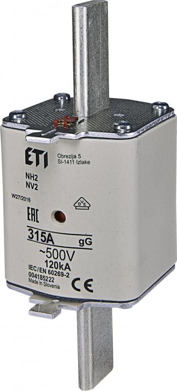 Запобіжник ETI NH-2 / gG 315A 500V KOMBI