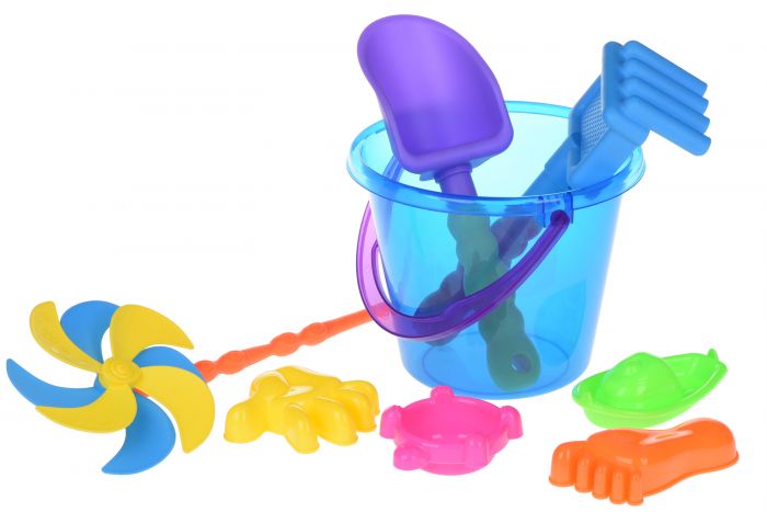 Набір для гри з піском Same Toy з Повітряної вертушой 8 шт (синє відерце) HY-1207WUt-2