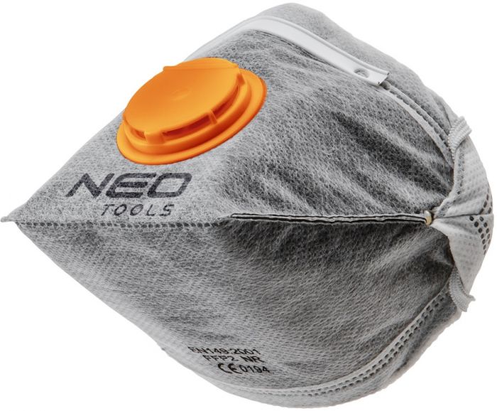 Маска захисна NEO, з активованим вугіллям FFP1, з клапаном, 3 шт