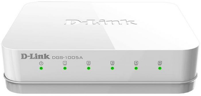Комутатор D-Link DGS-1005A 5xGE, Некерований
