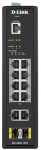 Промисловий комутатор D-Link DIS-200G-12PS 10x1GE PoE, 2xSFP, 240Вт