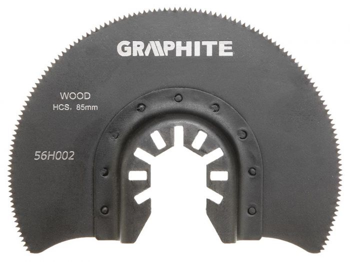 Круг для багатофункціонального інструменту GRAPHITE, Диск відрізний, 85 мм, HCS по дереву, із загартованої вуглецевої сталі