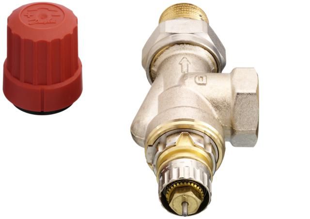 Клапан термостатичний Danfoss RA-N, DN 15, вх. 1/2" - вих. 1/2", осьовий