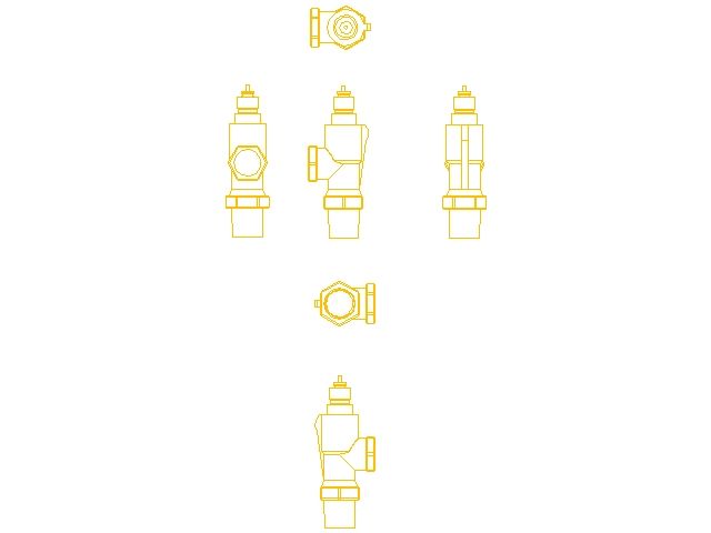 Клапан термостатичний Danfoss RA-N, DN 15, вх. 1/2" - вих. 1/2", осьовий