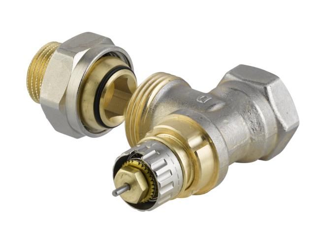 Клапан термостатичний Danfoss RA-N, DN 15, вх. 1/2" - вих. 1/2", кутовий