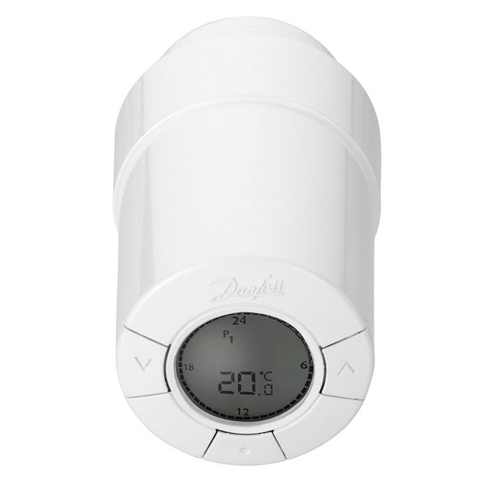 Danfoss Розумна термоголовка Danfoss Living Connect, сумісна тількі з Danfoss Link, 2 x AA, 3V, біла