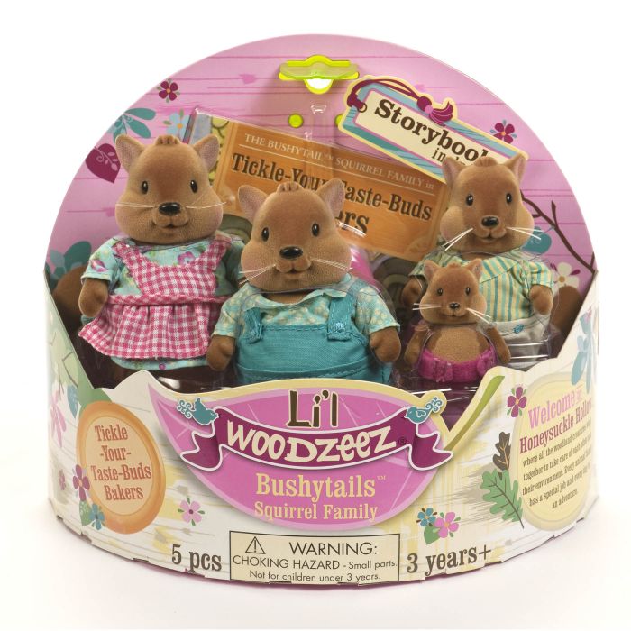 Набір фігурок Li'l Woodzeez Сім'я Білок