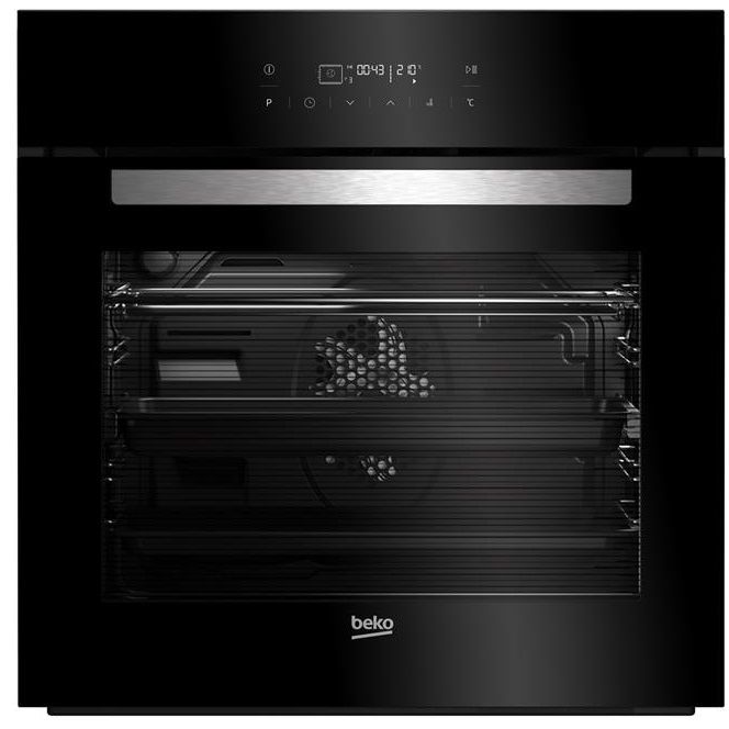 Вбудовувана електрична духова шафа Beko BIM24400BCS - Ш-60 см./12 режимів/3D приготування/71 л./А-20%/чорний