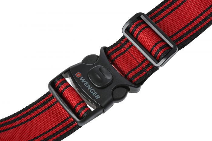 Багажний пасок Wenger Luggage Strap, чорно-червоний