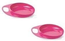 Тарілка для годування Nuvita Easy Eating дрібна 2шт. рожева NV8451Pink