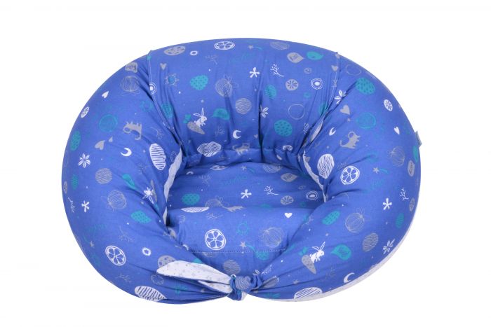 Подушка для вагітних і для годування Nuvita 10 в 1 DreamWizard Синя NV7100Blue