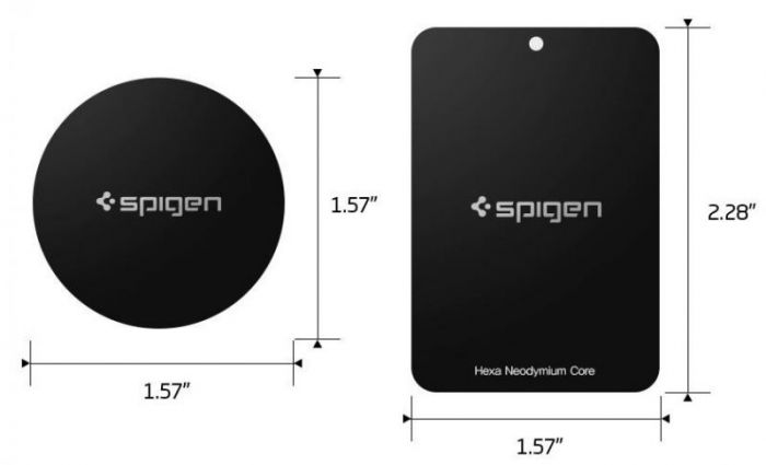 Набор для кріплення Spigen Kuel MP-4P Car Mount Metal Plates Black (4Pack)