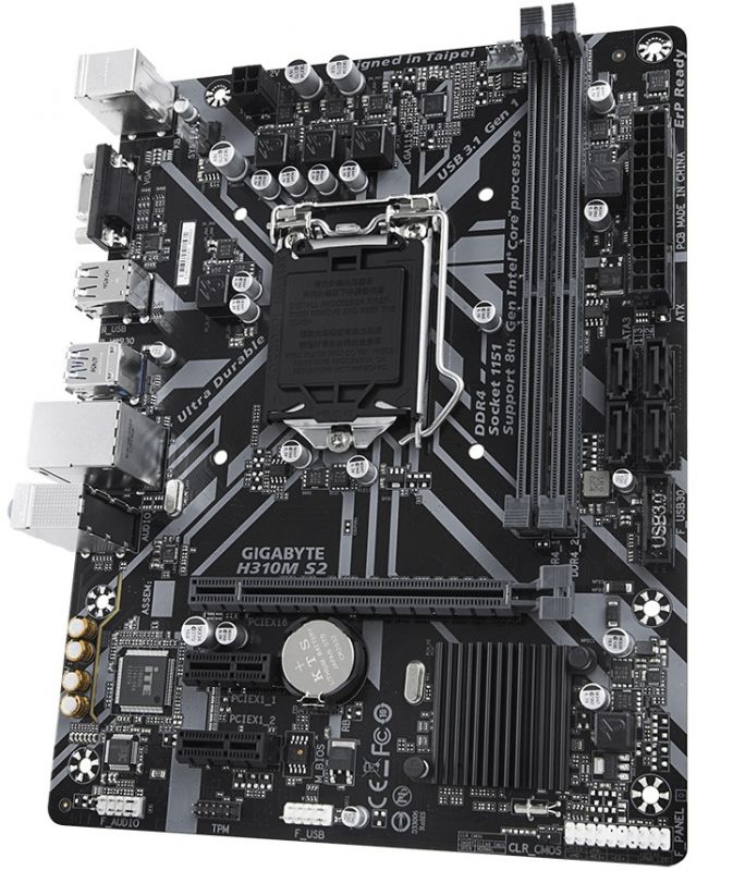 Материнська плата GIGABYTE H310M_S2 s1151 H310 2xDDR4 VGA mATX