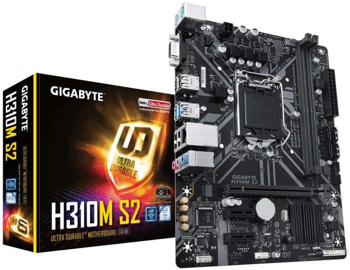 Материнська плата GIGABYTE H310M_S2 s1151 H310 2xDDR4 VGA mATX