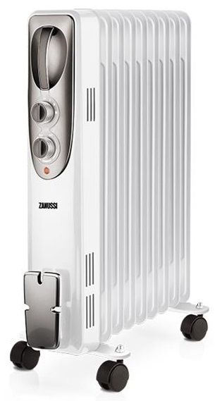 Обігрівач оливний Zanussi ZOH/ES-09WN, 25м2, 2000Вт, мех. упр-ння, 9 секцій, білий