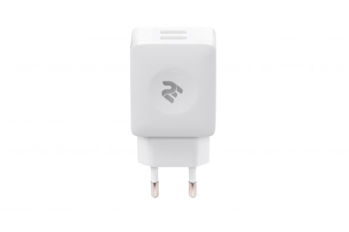 Мережевий ЗП 2Е Wall for2 USB - DC5.0V/4.2 A, white
