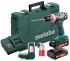 Шуруповерт-дриль Metabo BS 18 Quick акумуляторний, 18V 2x2Aг,кофр, кут.насадка,набір SP(9 шт)