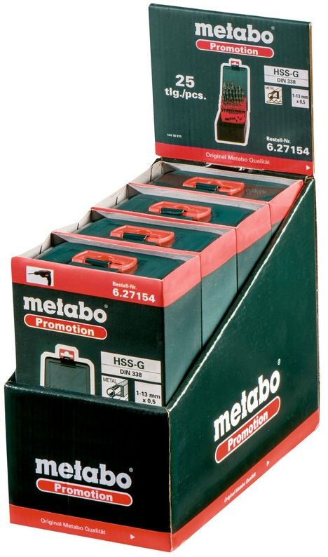 Набір свердл Metabo HSS-G 25шт Promotion