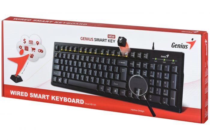 Клавіатура Genius Smart KB-101 USB Black Ukr