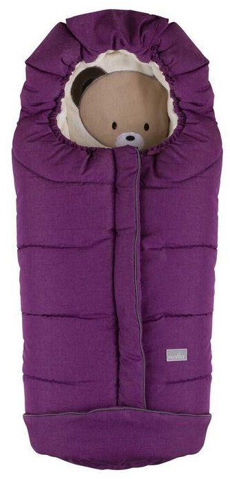 Зимовий конверт NUVITA 9605 СUCCIOLI JUNIOR бузковий/ведмідь/бежевий