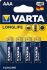 Батарейка VARTA LONGLIFE AAA BLI 4 ALKALINE