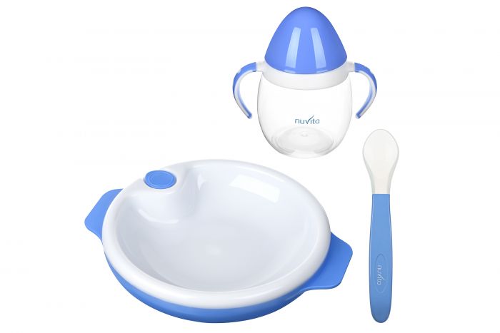 Набір для годування Nuvita 6м+ Блакитний 3 предмета NV1491Blue