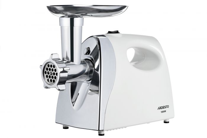 М`ясорубка Ardesto MGL-2050R -1800Вт/2кг-хв/томат. соковиж./білий-нерж.сталь
