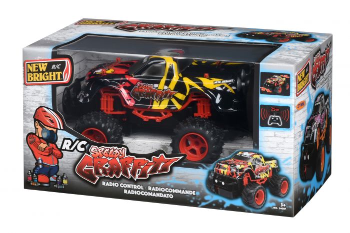 Машинка на р/к New Bright 1:24 GRAFFITI TRUCK Yellow (2408F)