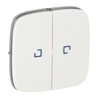 Клавіша вимикача Legrand Valena IN*MATIC ALLURE з підсвічуванням 2-х клавішного, білий